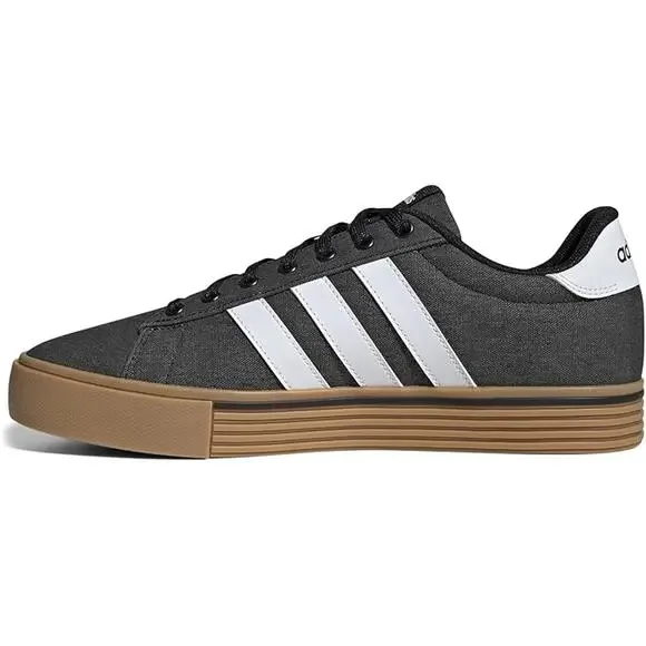 NWT adidas Men's Daily 4.0 Sneaker, Black/White/Gum,7